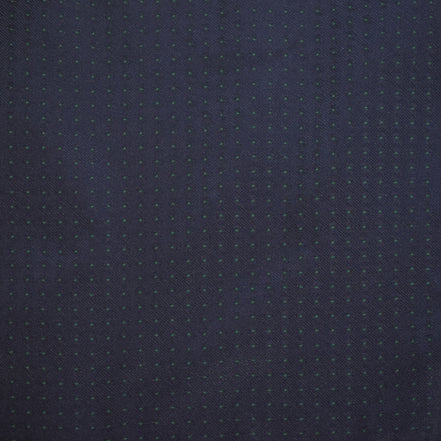 Pocket Square - Navy Green Micro Polkadot