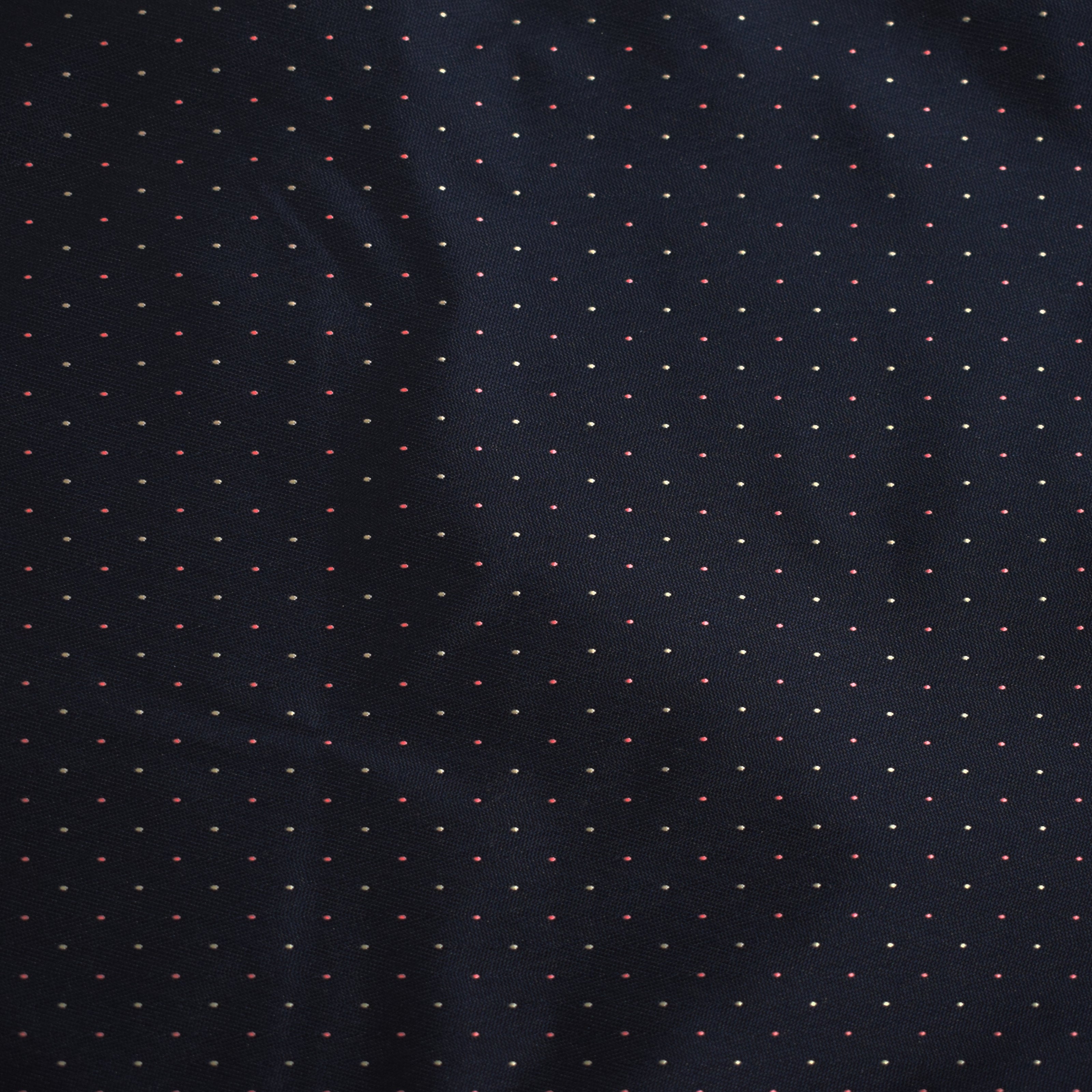 Matching Bow Tie - Navy Pink Micro Polkadot