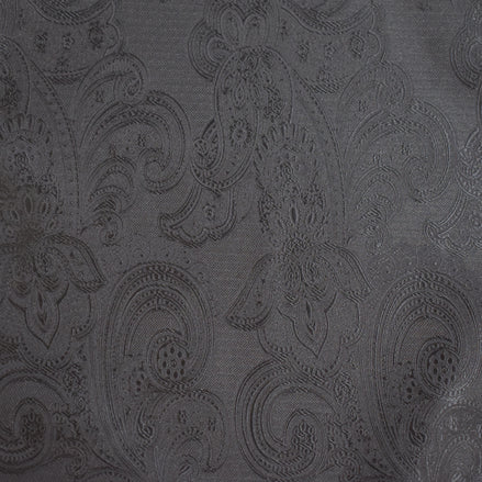 Men's Neck Tie - Black Paisley