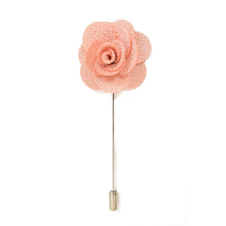 Petal Lapel Pin - Peach - Suit Lab