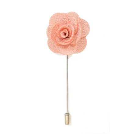 Petal Lapel Pin - Peach - Suit Lab