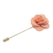 Petal Lapel Pin - Peach - Suit Lab