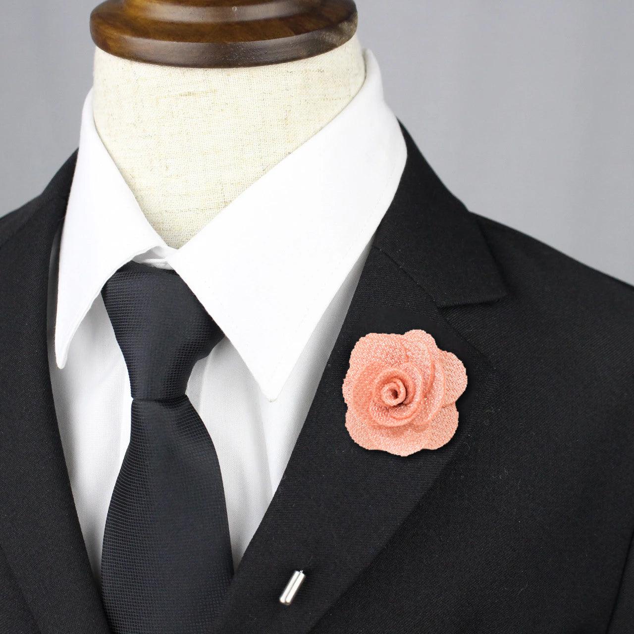 Petal Lapel Pin - Peach - Suit Lab
