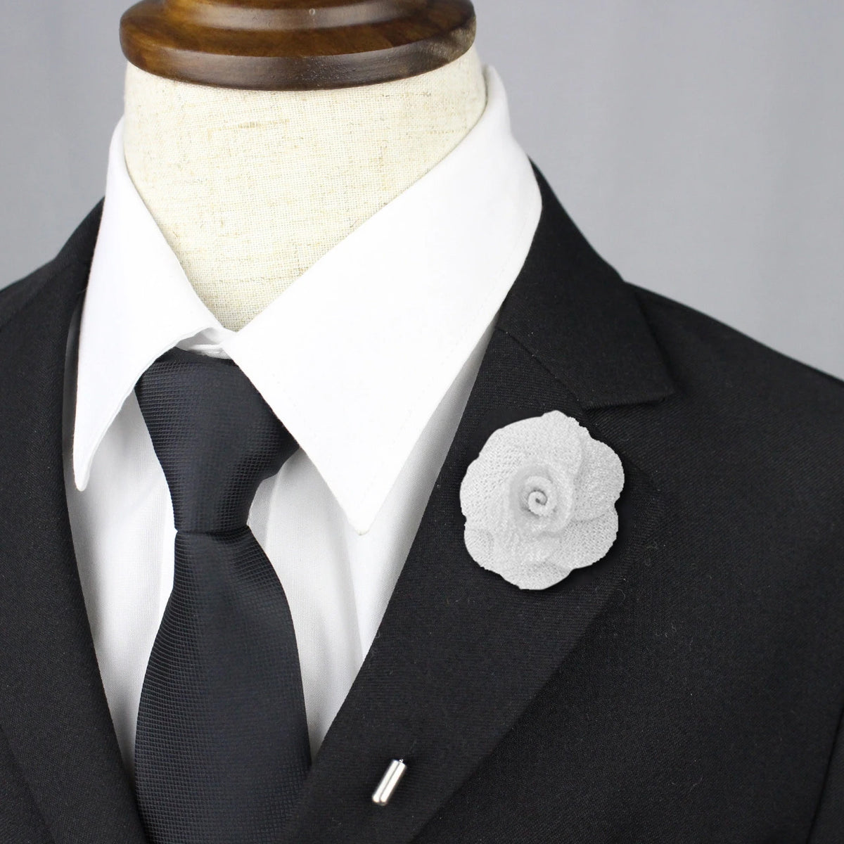 Petal Lapel Pin - White