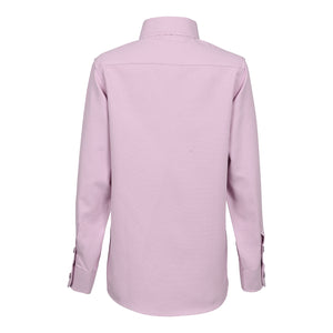 Boys Pink Textured Dress Shirt