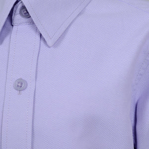 Boys Purple Textured Dress Shirt
