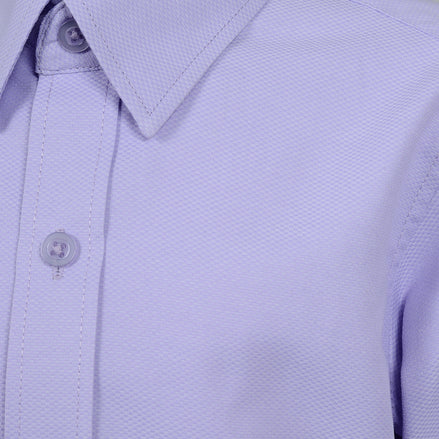 Boys' Purple Textured Dress Shirt