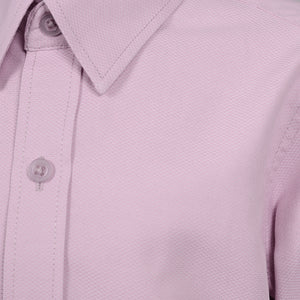 Boys Pink Textured Dress Shirt