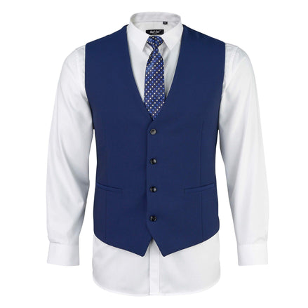 Mens Matte Navy 4 Piece Suit