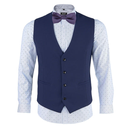 Mens Dark Horse Navy 4 Piece Suit
