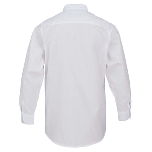 Boys White Wing Tip Formal Shirt with Pleat Detail