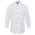 Boys White Textured Formal Shirt with Black Buttons