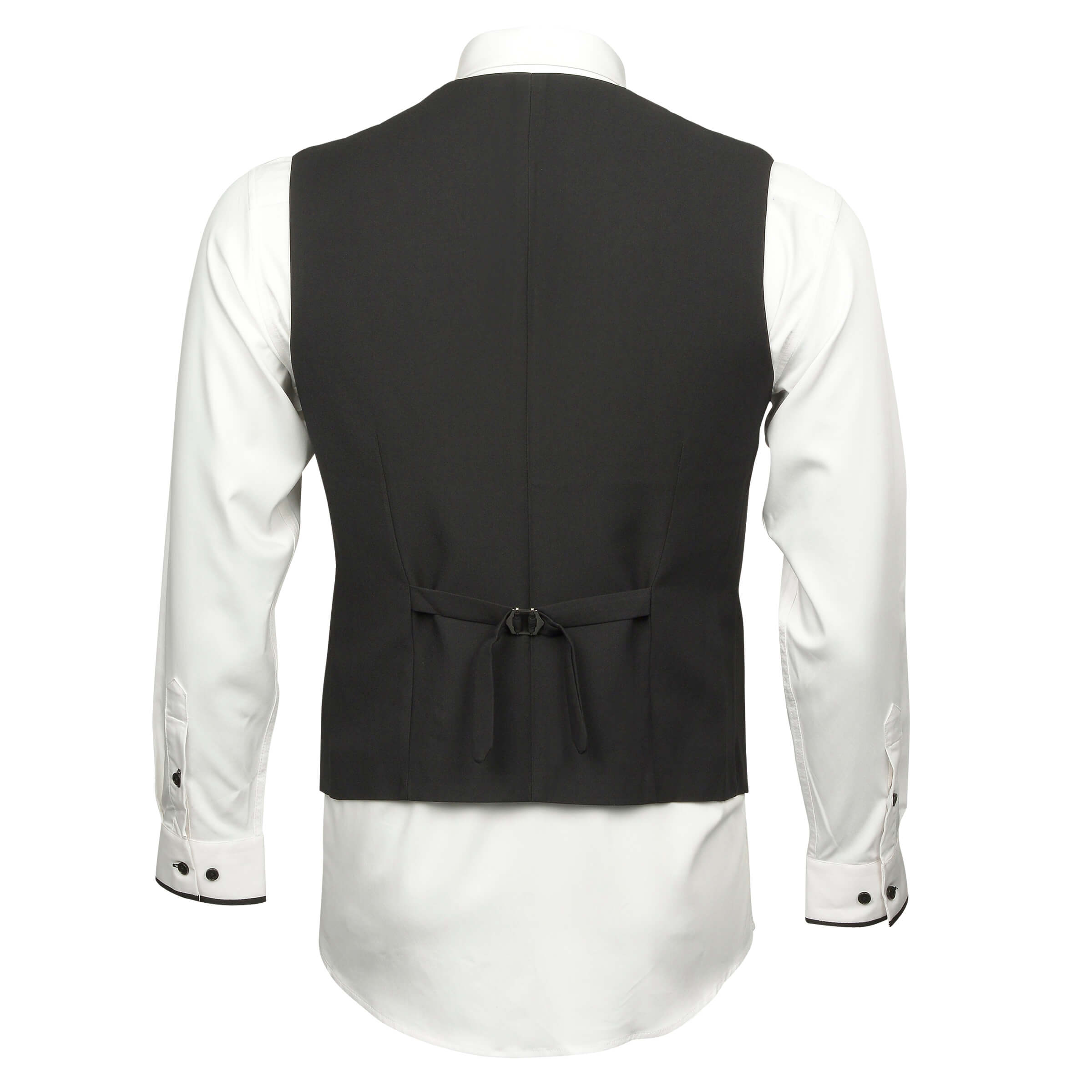 Mens Matte Black 4 Piece Suit