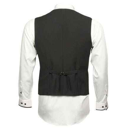 Mens Matte Black 4 Piece Suit