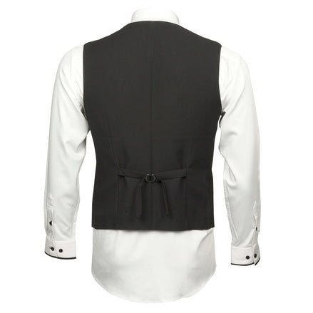 Mens Matte Black 4 Piece Suit