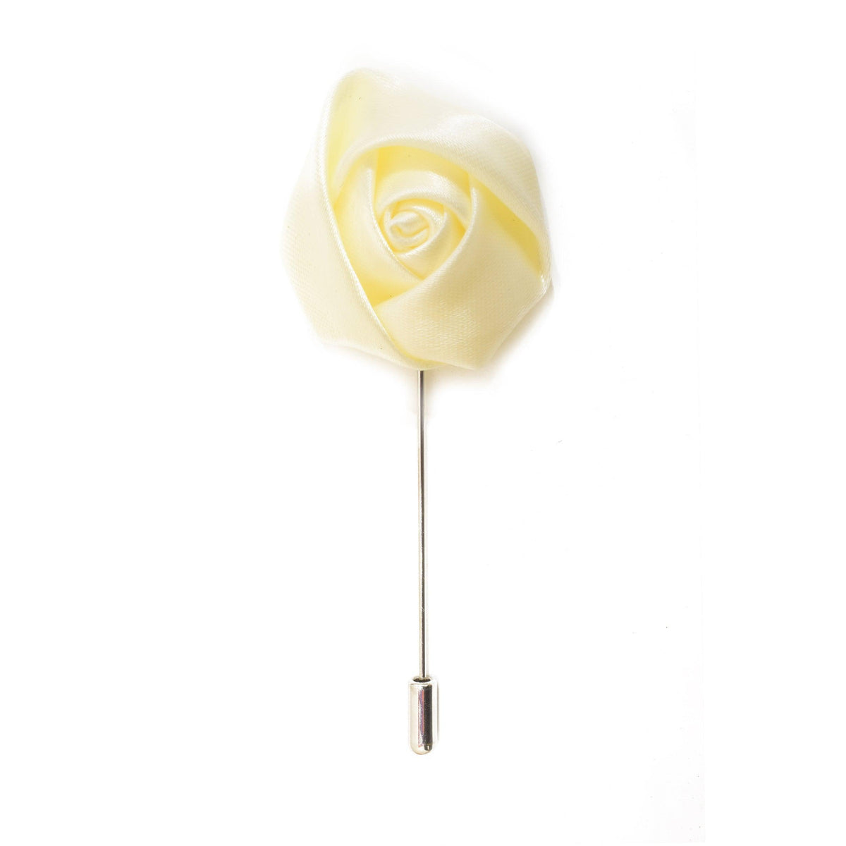 Rose Lapel Pin - Ivory - Suit Lab