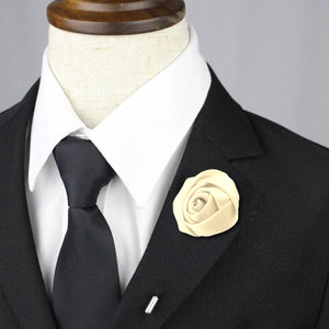 Rose Lapel Pin - Ivory - Suit Lab