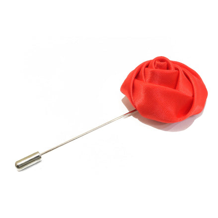 Rose Lapel Pin - Orange - Suit Lab