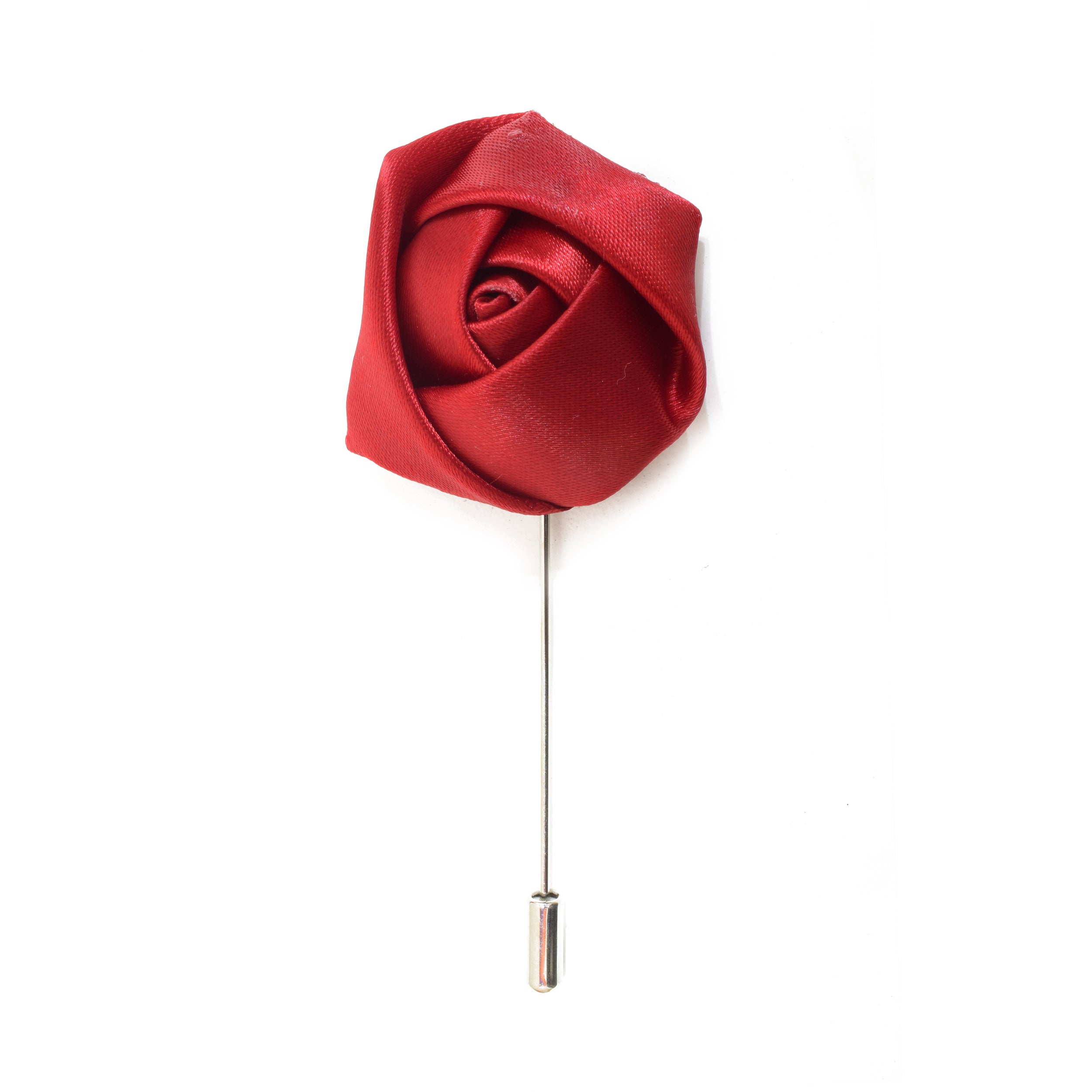 Rose Lapel Pin - Red - Suit Lab