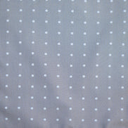 Men's Neck Tie - Stone Grey Blue Polkadot