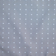 Pocket Square - Stone Grey Blue Polkadot