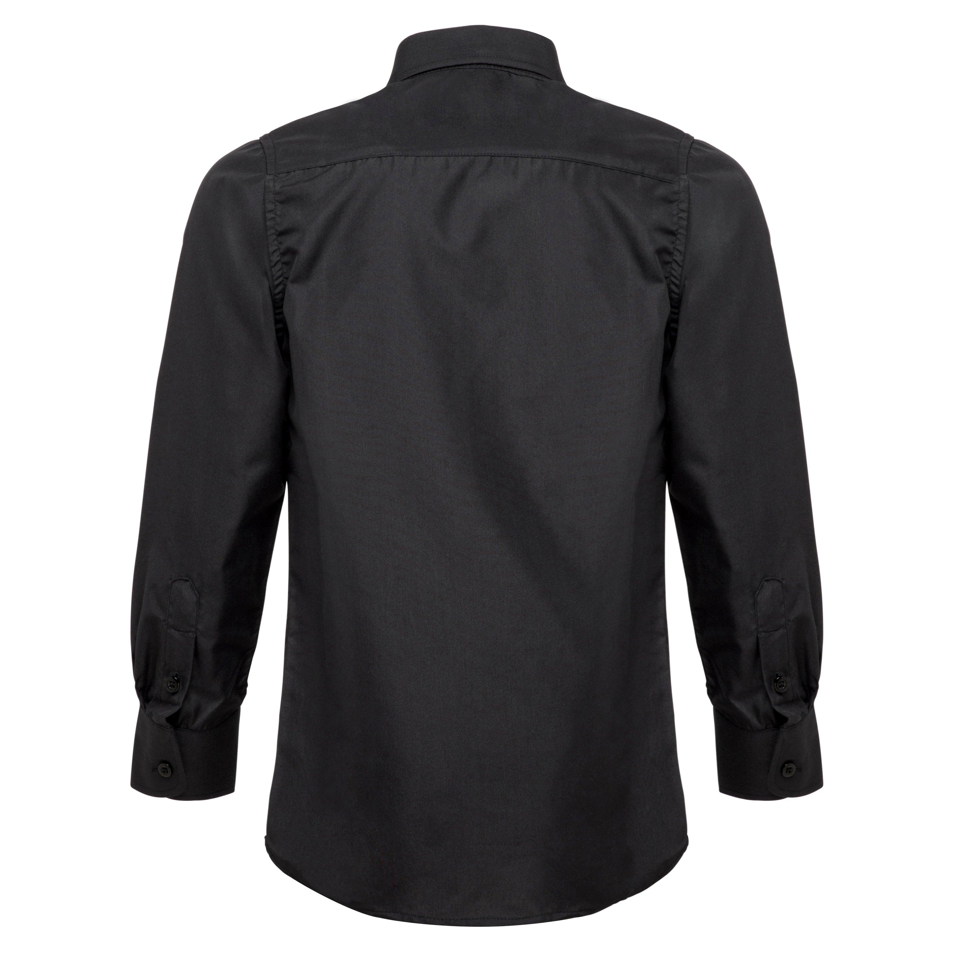 Boys Black Formal Shirt - Suit Lab