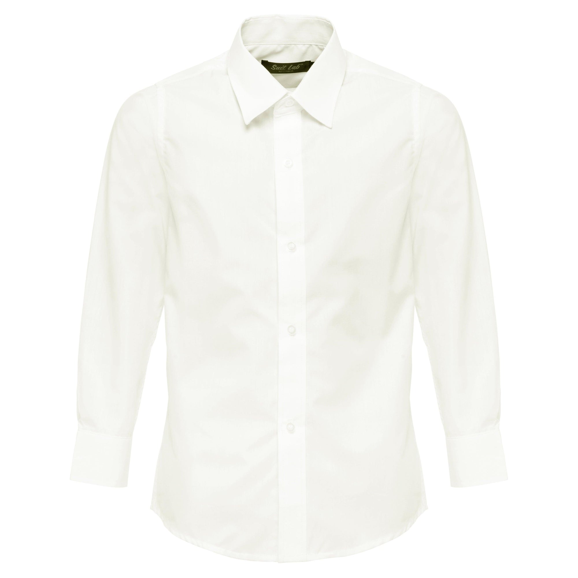 Boys Off-White Formal Shirt - Suit Lab