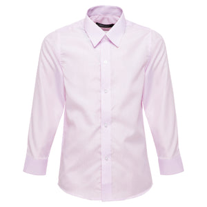 Boys Pink Striped Formal Shirt - Suit Lab