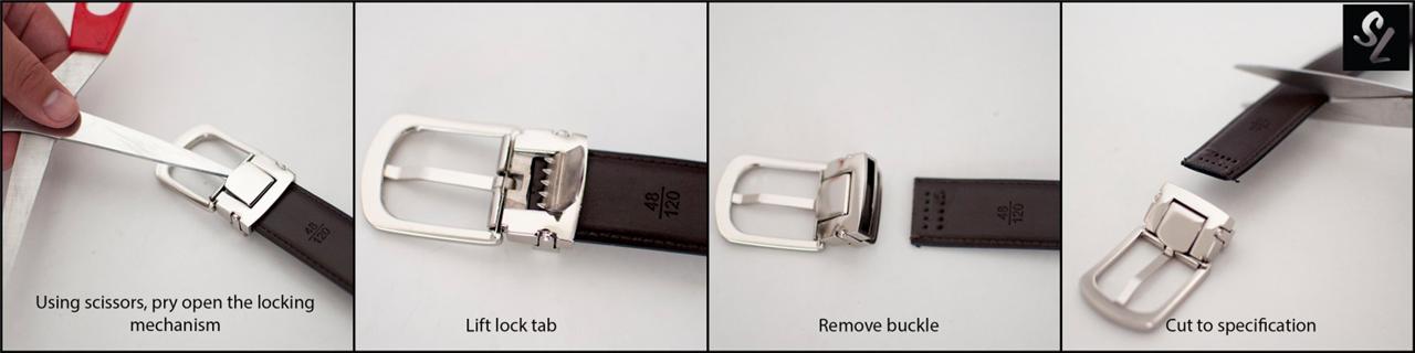 Baby's / Boys' Reversible Black & Dark Brown Leather Belt with Clasp Buckle