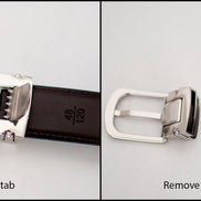 Baby's / Boys' Tan Leather Belt with Flat Buckle