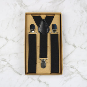 Boys Suspenders - Black