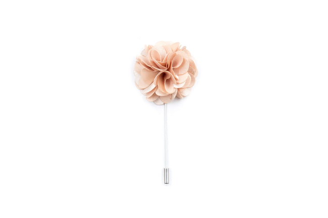 Chrysanthemum Lapel Pin - Champagne