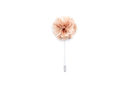 Chrysanthemum Lapel Pin - Champagne