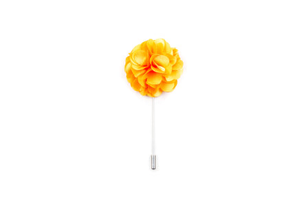 Chrysanthemum Lapel Pin - Emirates Yellow
