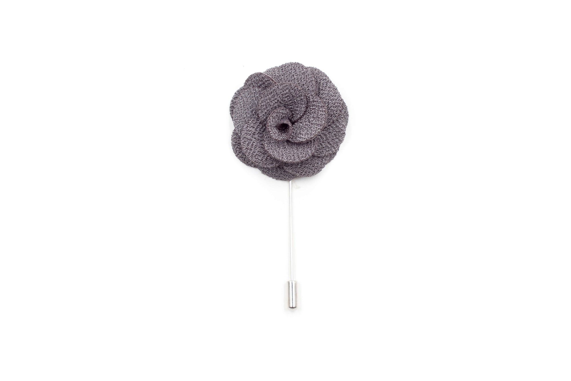 Grey Flower Lapel