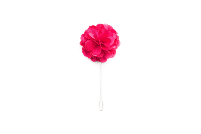 Chrysanthemum Lapel Pin - Hot Pink