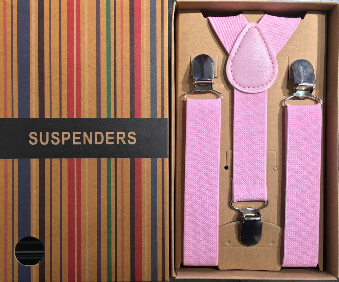 Boys' Suspenders/Bracers - Pink