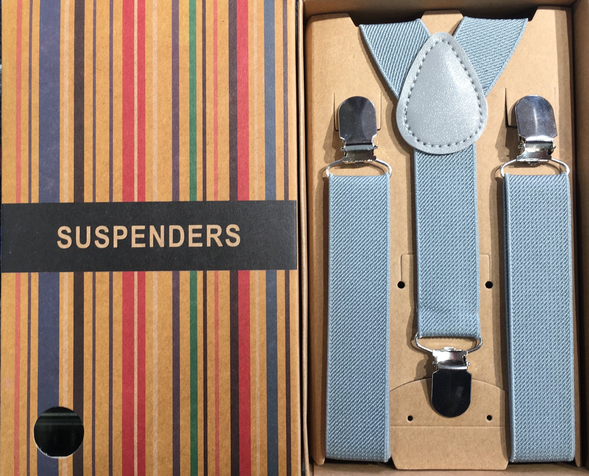 Baby Boys Suspenders/Bracers - Grey