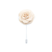 Petal Lapel Pin - Cream