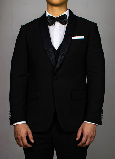 Men's Paisley Black Tuxedo Jacket