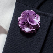 Chrysanthemum Lapel Pin - Lilac Purple