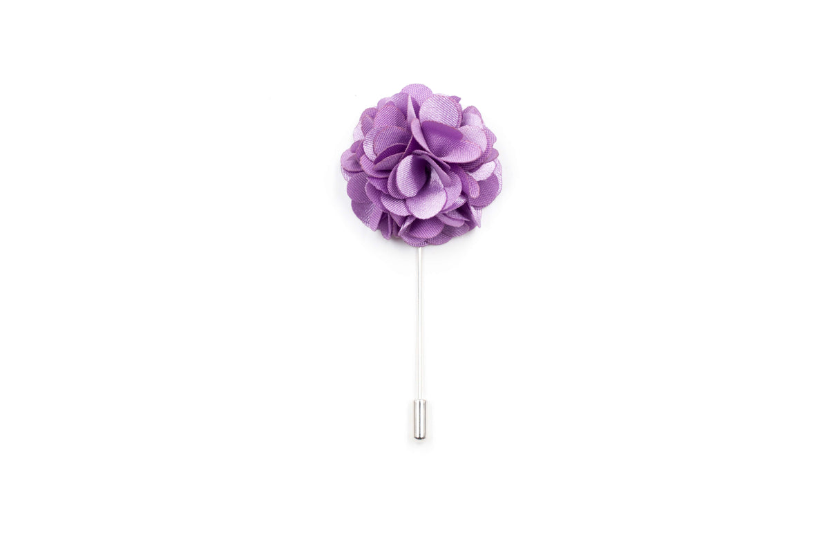 Chrysanthemum Lapel Pin - Lilac Purple