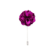 Chrysanthemum Lapel Pin - Magenta Purple