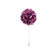 Chrysanthemum Lapel Pin - Mauve Purple