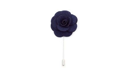 Petal Lapel Pin - Dark Navy