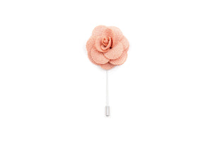 Peach Flower Lapel - Suit Lab