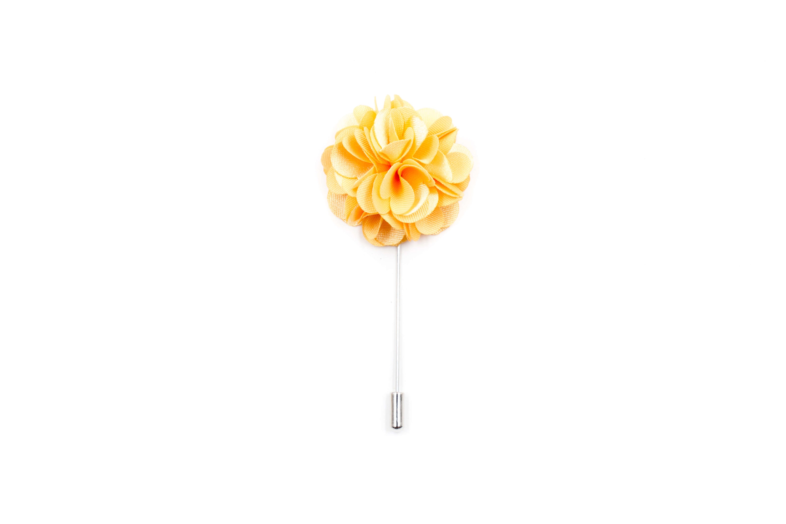 Chrysanthemum Lapel Pin - Race Day Yellow