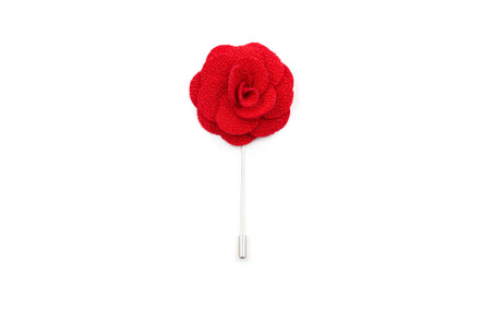 Petal Lapel Pin - Red