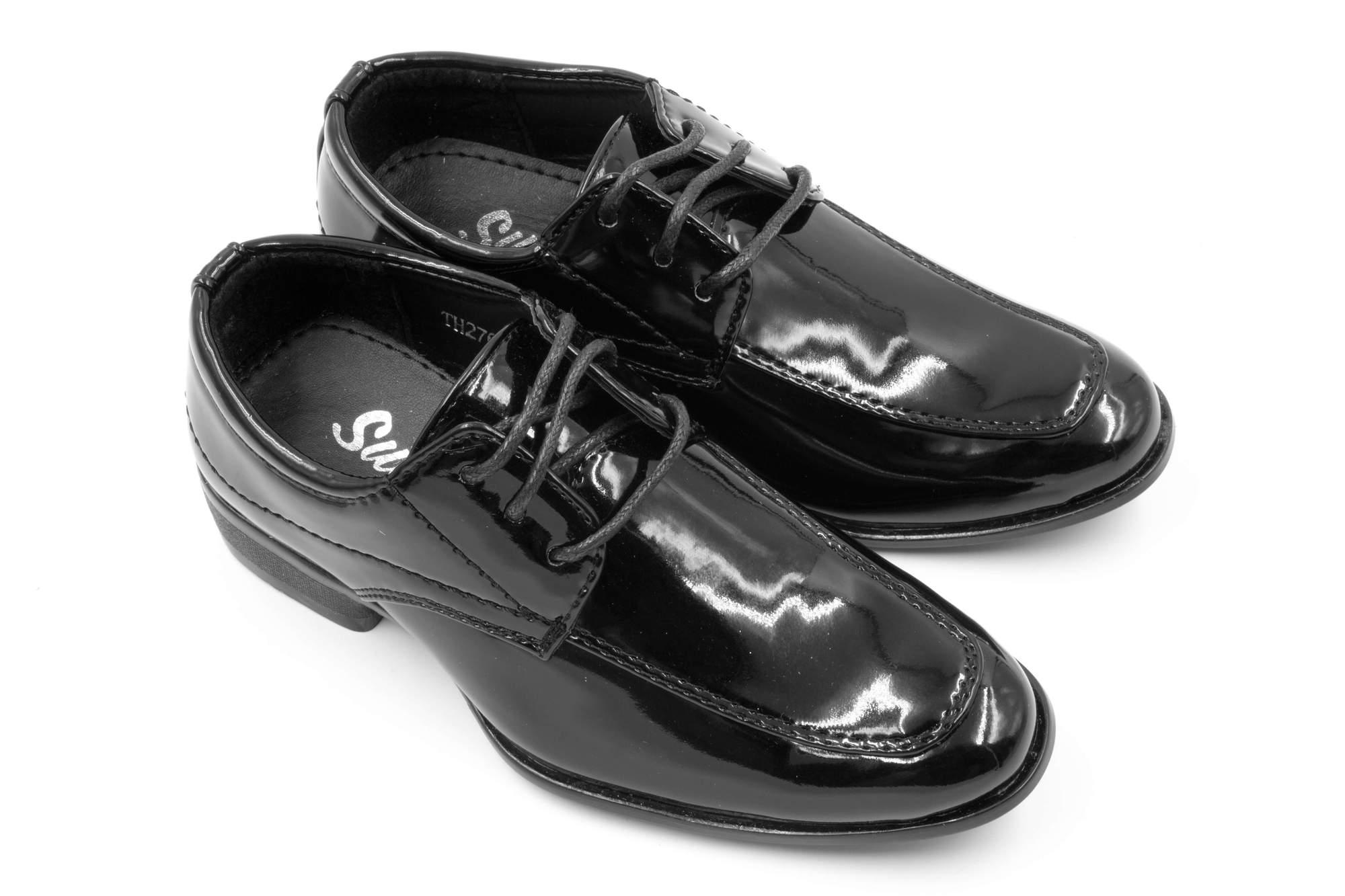 Sydney Derby Shoes - Patent Black - Suit Lab
