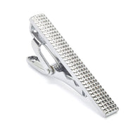 Mini Silver with Pattern Tie Clip